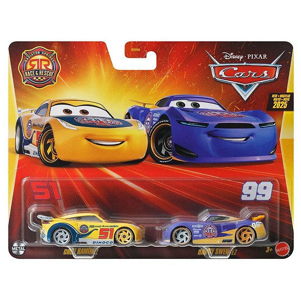 Mattel Disney Pixar e Cars 2PACK Cruz Ramirez Danny Swrevez — Original Autêntico Drive Collection