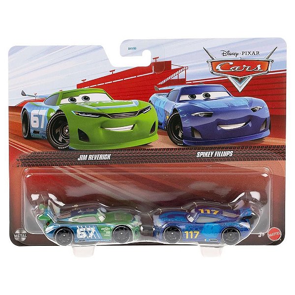 Mattel Disney Pixar e Cars 2PACK Jim Reverick Spikey — Original Autêntico Drive Collection