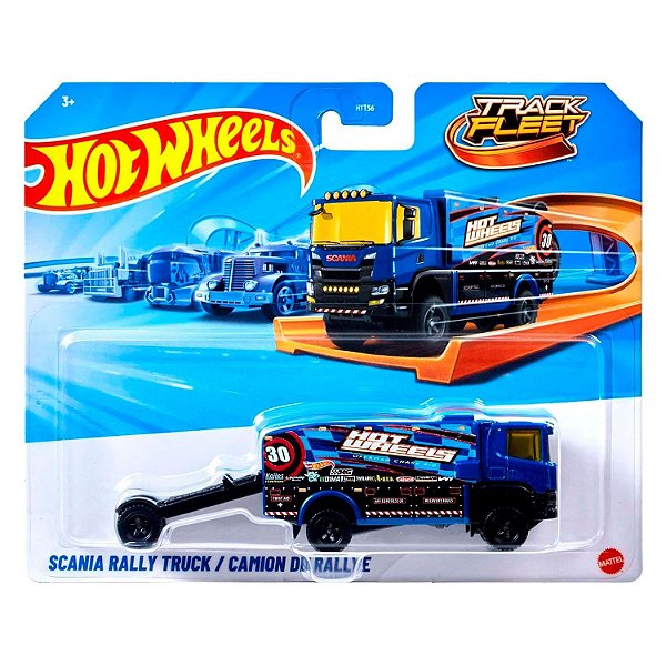 Hot Wheels Carrinho Hot Wheel Track Fleet Skania Rally Truck — Original Autêntico Drive Collection
