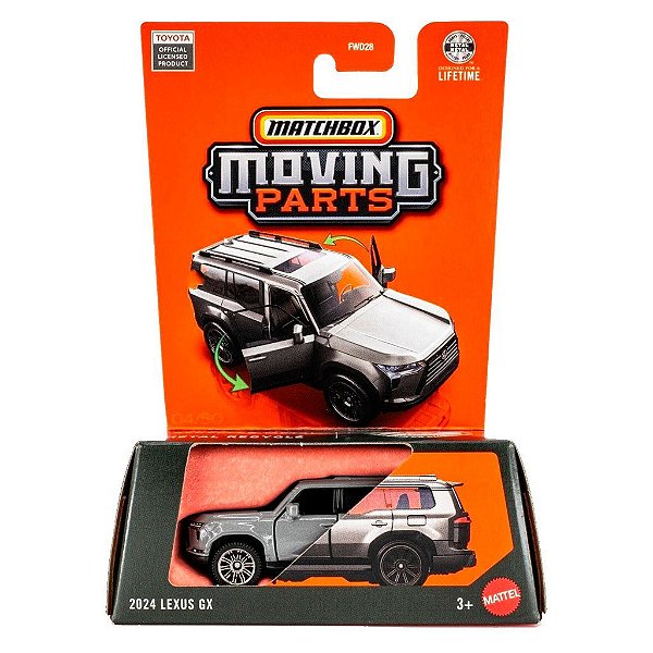 Carrinho Matchbox Moving Parts Lexus Gx — Original Autêntico Lacrado com Garantia Drive Collection