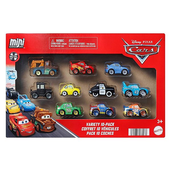 Mattel Disney Pixar Cars McQueen Minis Race To The Rescue 10PACK — Original Drive Collection