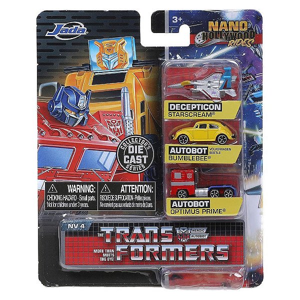 Jada Toys Nano Transformers G1 — Produto Original Autêntico Lacrado com Garantia Drive Collection