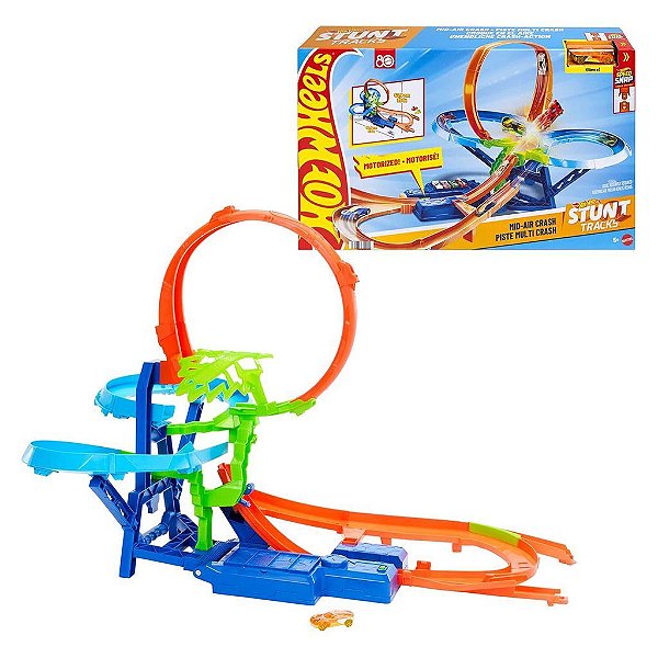 Miniatura Hot Wheels 1:64 Stunt Tracks Mid-air Crash
