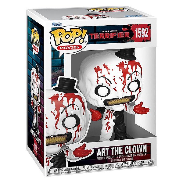 Boneco Funko Pop Terrifier Art The Clown Bloody