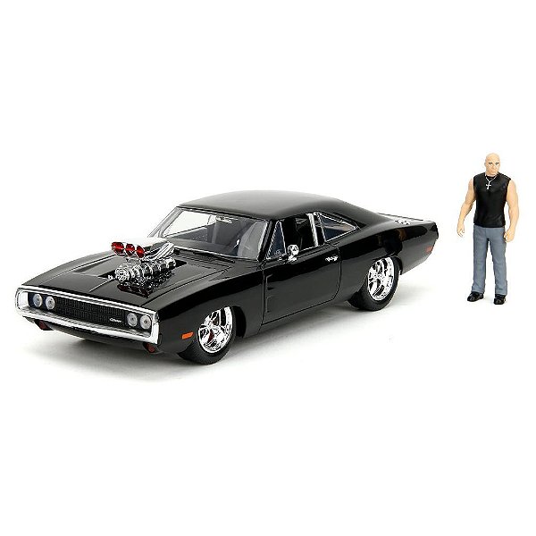 Miniatura Jada Toys 1:24 Fast & Furious Dom's Dodge Charger R/T Preto