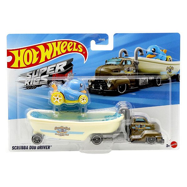 Hot Wheels Caminhão Scrubba Dub Driver — Original Autêntico Lacrado com Garantia Drive Collection