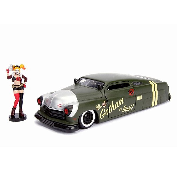 Miniatura Jada Toys 1:24 DC Bombshells Arlequina Mercury 1951