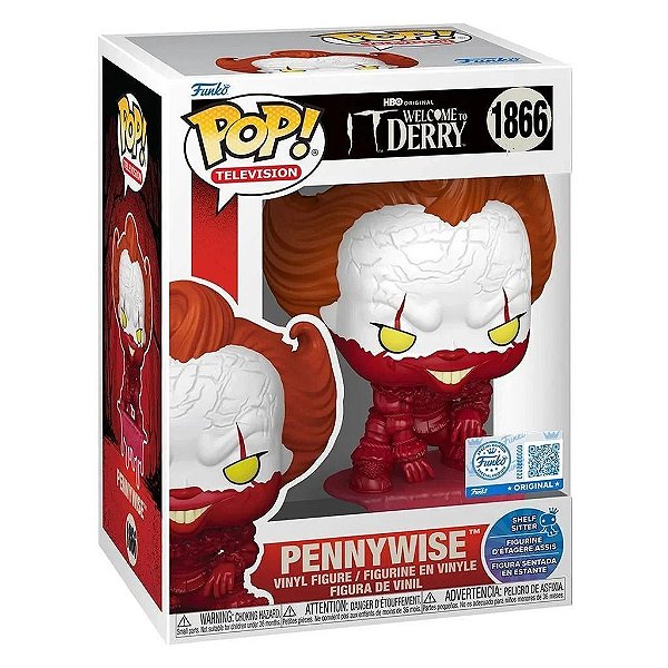 Boneco Funko Pop It Welcome To Derry Pennywise Bloody Shelf Sit