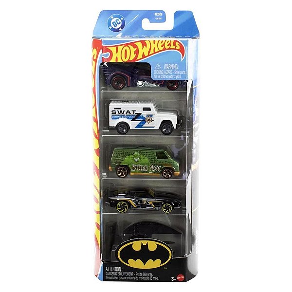 Miniatura Hot Wheels 1:64 Dc 5 Pack Batman