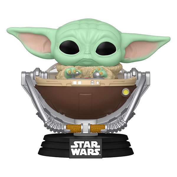 Boneco Funko Pop Star Wars M&g Grogu In Pram