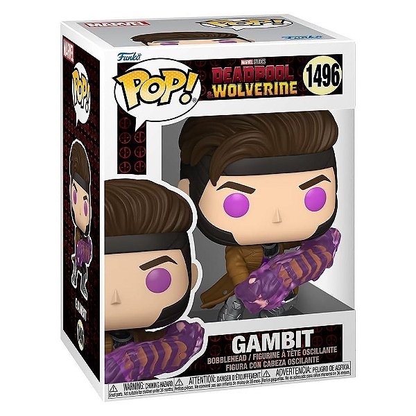 Funko Pop Marvel Deadpool & Wolverine Gambit — Original Lacrado com Garantia Drive Collection