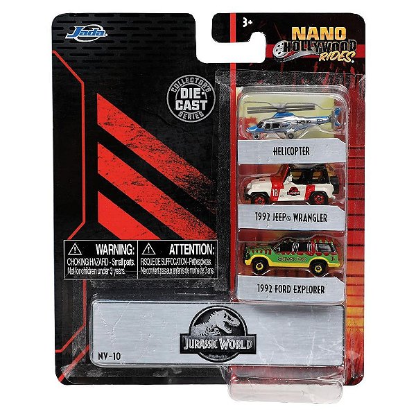 Jada Toys Nano Jurassic World — Produto Original Autêntico Lacrado com Garantia Drive Collection