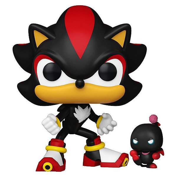 Boneco Funko Pop Sonic Shadow com dark Chao