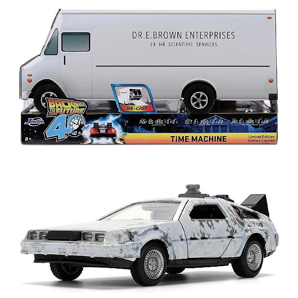 Jada Toys 1:32 De Volta para o Futuro 40 Th Time Machine Dr E. Brown — Original Drive Collection