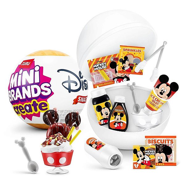 ZURU Capsule MINI Brands Disney Snacks Create Série 1 — Original Autêntico Drive Collection