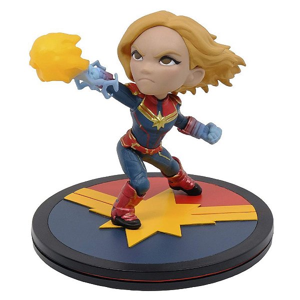 Quantum Mechanix Q-Fig Marvel Comics Captain Marvel — Original Lacrado com Garantia Drive Collection