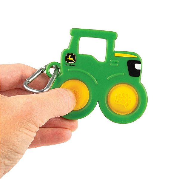 John Deere Simpl Dimpl Chaveiro Fidget Trator Ertl Kids Edition — Original Ertl Drive Collection