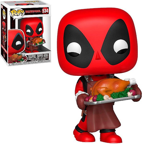 Boneco Funko Pop! Holiday Marvel - Deadpool (Supper Hero) #534