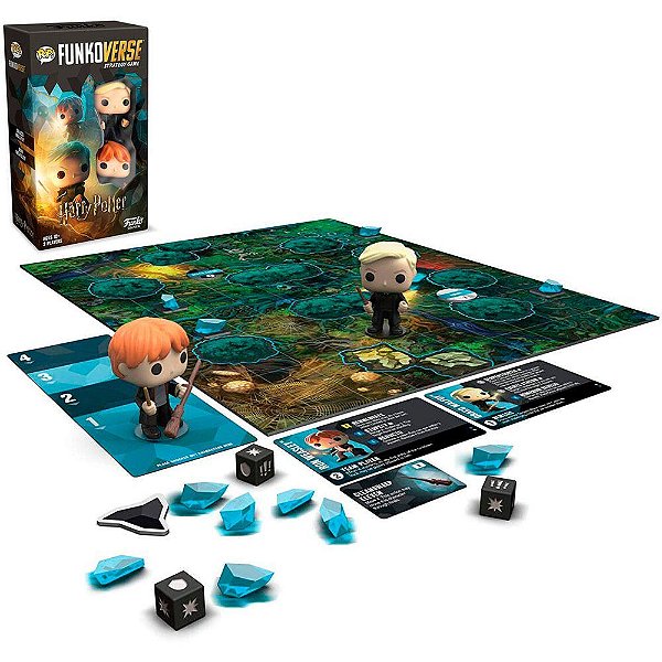 Jogo de Tabuleiro Funkoverse Harry Potter - Expandalone #101 com Draco e Ron