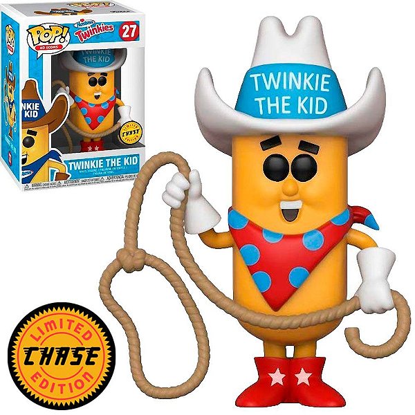 Boneco Funko Pop! Ad Icons Hostess Twinkies - Twinkie the Kid (White Hat) #27 (Chase)