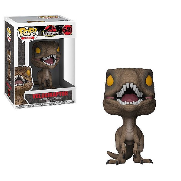 Boneco Funko Pop! Jurassic Park - Velociraptor #549
