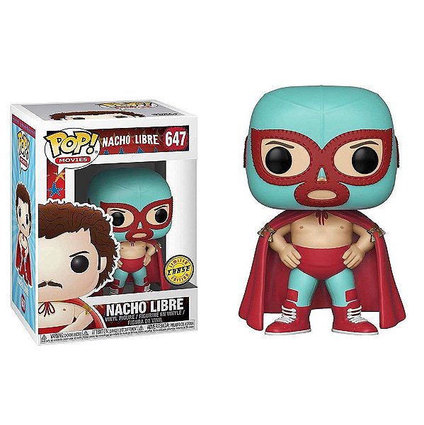 Boneco Funko Pop! Nacho Libre - Nacho #647 (Chase)