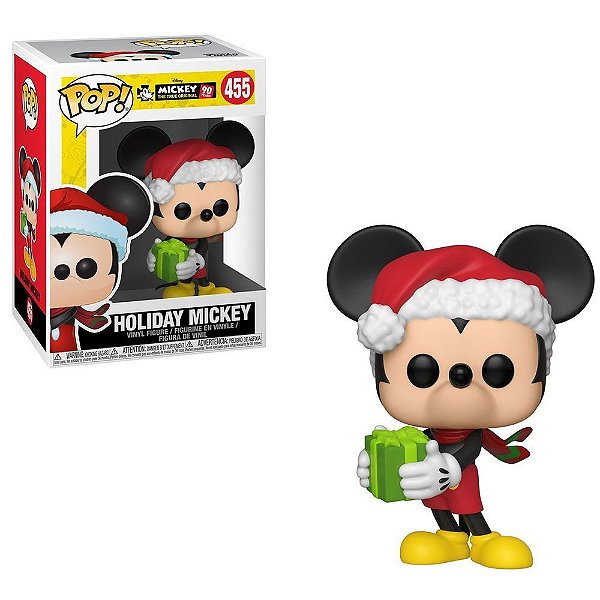 Boneco Funko Pop! Mickey's 90th Anniversary - Holiday Mickey #455