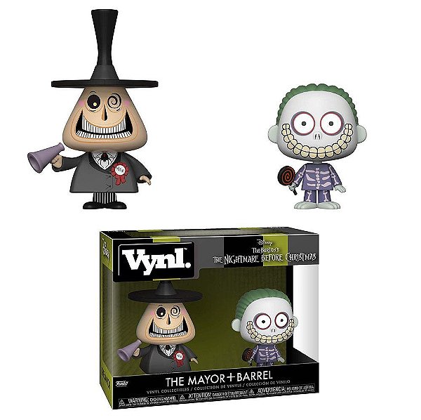 Funko Vynl The Nightmare Before Christmas - The Mayor + Barrel 2-Pack