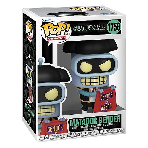 Boneco Funko Pop! Futurama - Bender (Matador) #1756