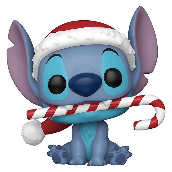 Boneco Funko Pop! Lilo & Stitch Holiday - Stitch with Candy Cane #1502