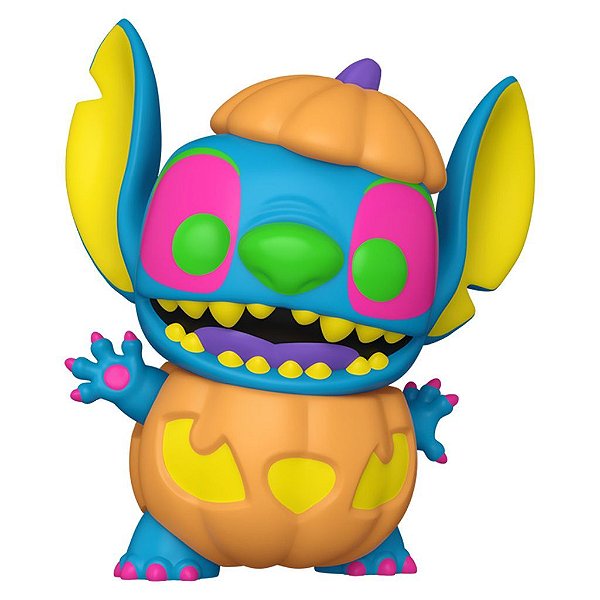 Boneco Funko Pop! Lilo & Stitch - Pumpkin Stitch (Black Light) #1498 (Exclusive)