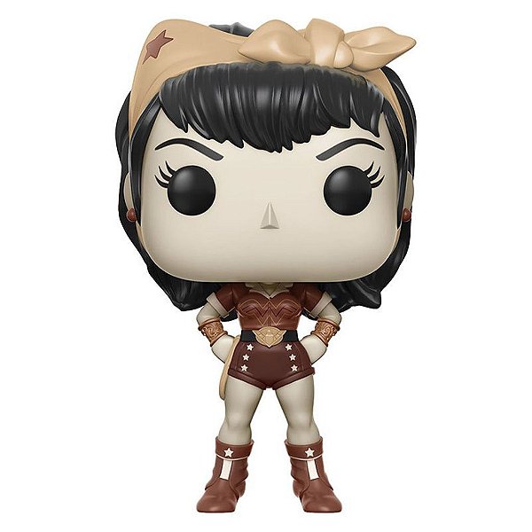 Boneco Funko Pop! DC Comics Bombshells - Wonder Woman #167 (Chase)