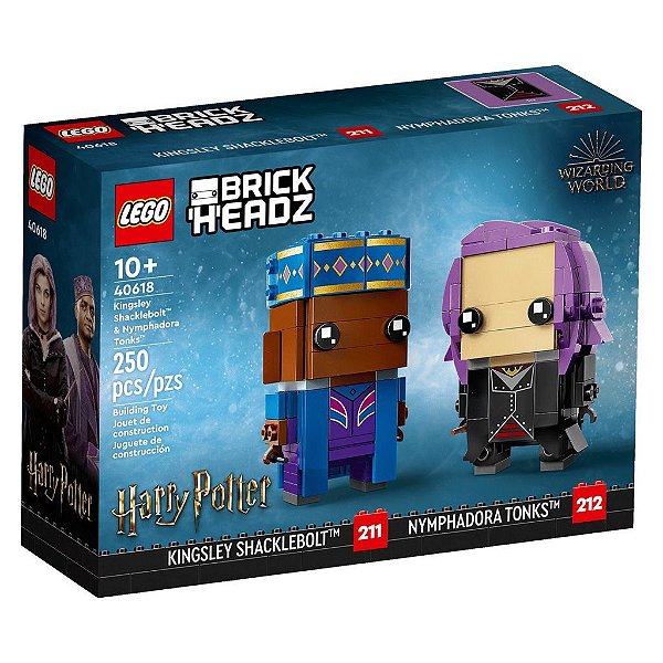 Blocos de Montar Lego BrickHeadz Harry Potter Kingsley Shacklebolt e Nymphadora Tonks