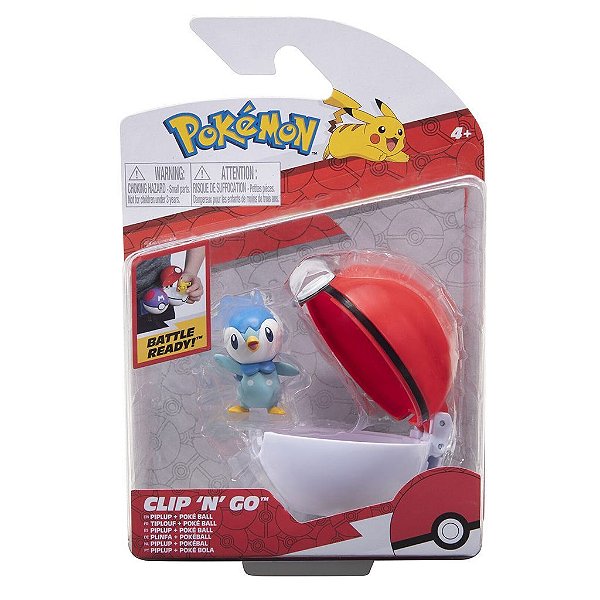Figura Jazwares Pokemon Battle Ready Clip 'n' Go 2.0 Piplup