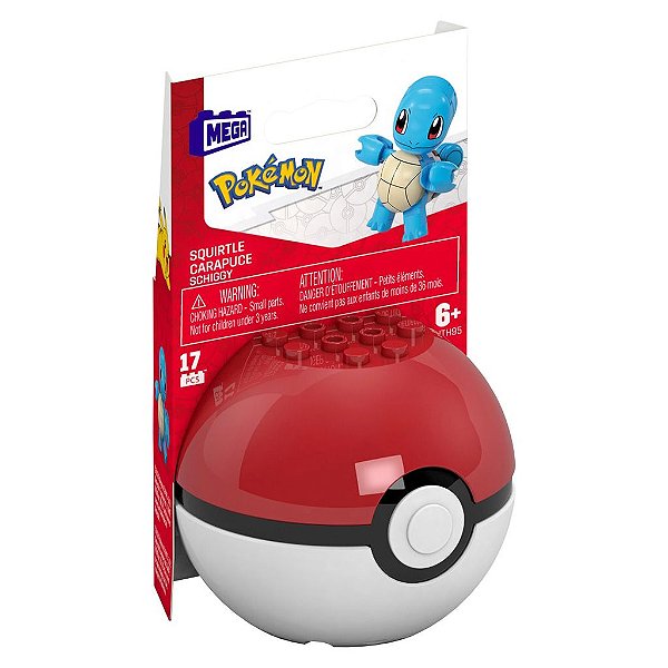 Blocos de Montar Mega Pokémon Poké Ball Squirtle