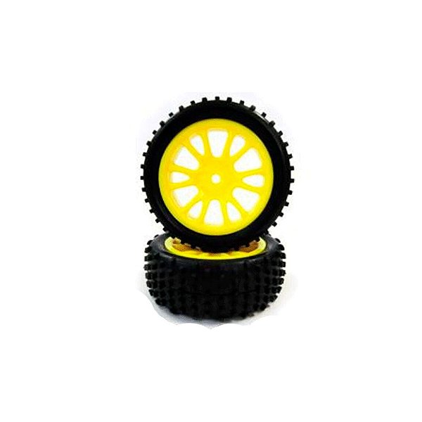 Roda Traseira Amarela 1:16 Himoto 85024Y (2 un)