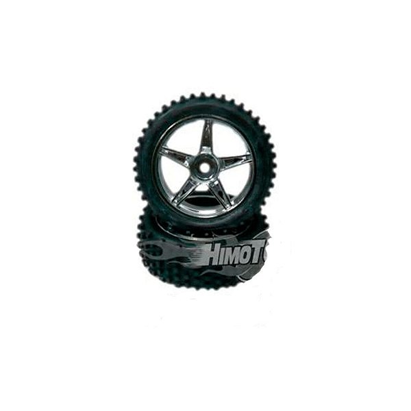Roda Dianteira Cromada 1:10 Himoto 06010V (2 un)