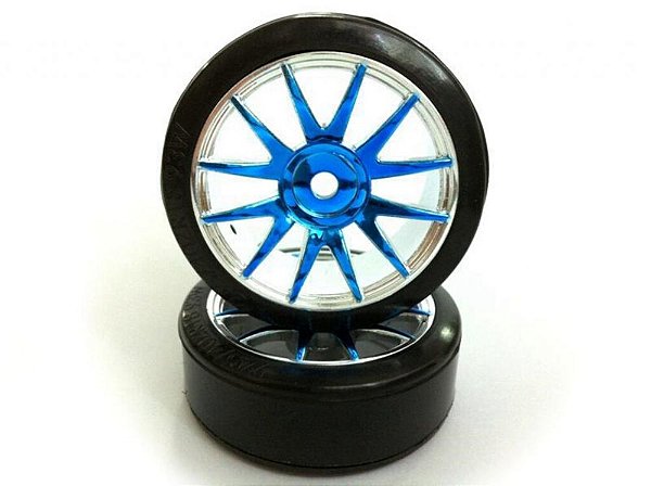 Roda Cromada 1:16 Drift Himoto 09003PB (2 un)