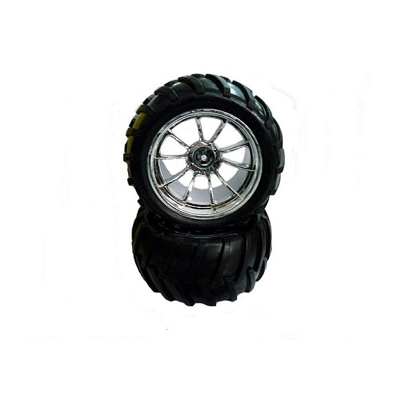 Roda Cromada 1:10 Truck Himoto 08010V (2 un)