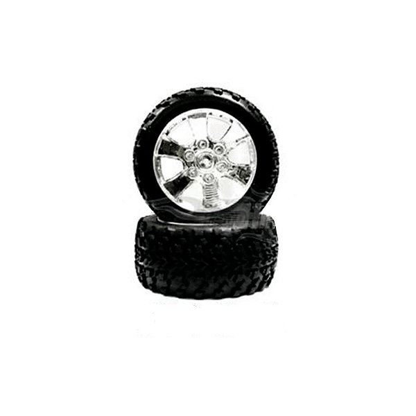 Roda Cromada 1:10 Completa Redcat Racing 903-002 (2 un)