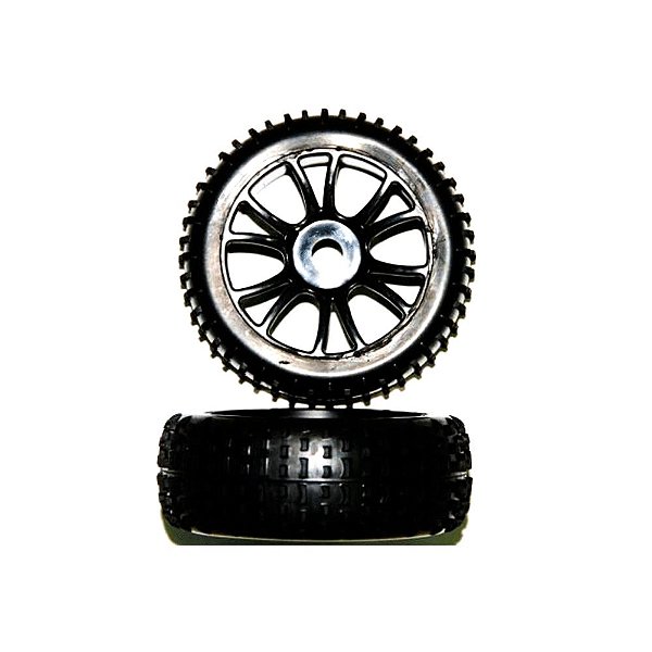 Roda Preta 1:8 Completa Himoto 85746BL (2 un)
