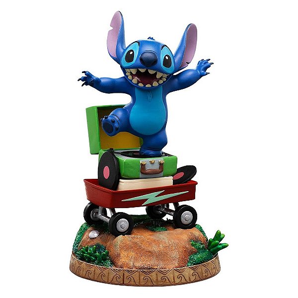 Estátua Iron Studios Disney Classics Lilo & Stitch Stitch Sentado Art Scale 1:10