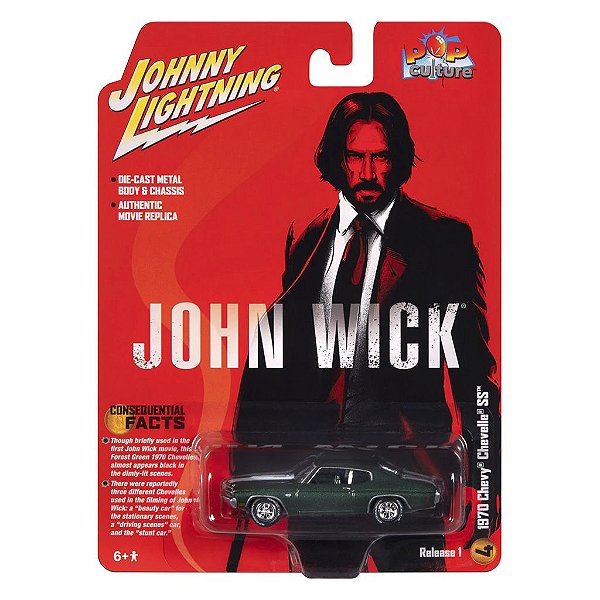 Miniatura Johnny Lightning John Wick 1970 Chevrolet Chevelle