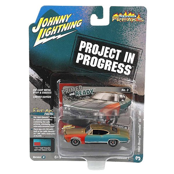 Miniatura Johnny Lightning Project In Progress 1968 Chevy Chevelle SS 396 1:64