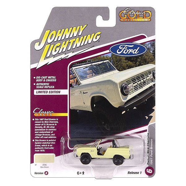 Miniatura Johnny Lightning Classic Gold Collection 1967 Ford Bronco (JLCG033B)
