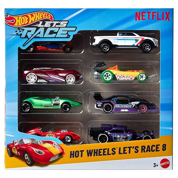 Carrinho Hot Wheels Let's Race 8- () JGK18979B