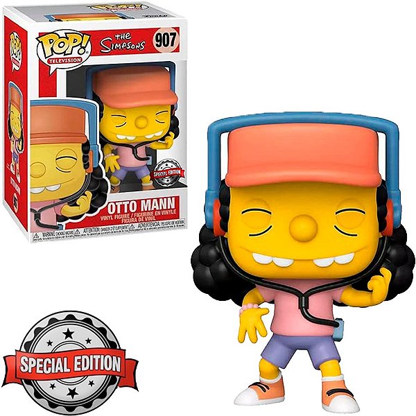 Funko Pop Os Simpsons Otto Mann Exclusive #907