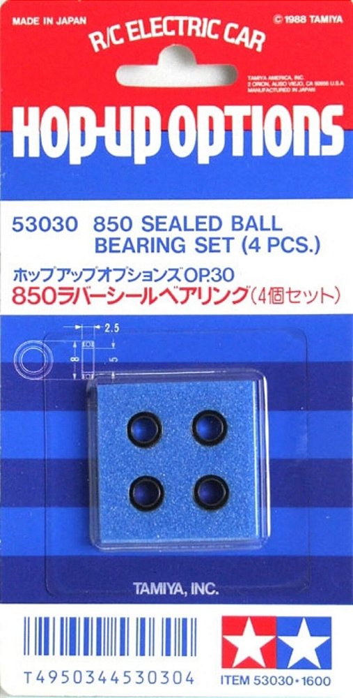 Rolamento Blindado 850 4un Tamiya 53030 Automodelo Bearing