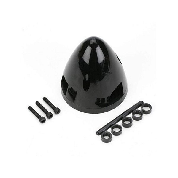 Spinner Du-Bro 3 Pás 3 pol Preto DUB550 Aeromodelo Cone