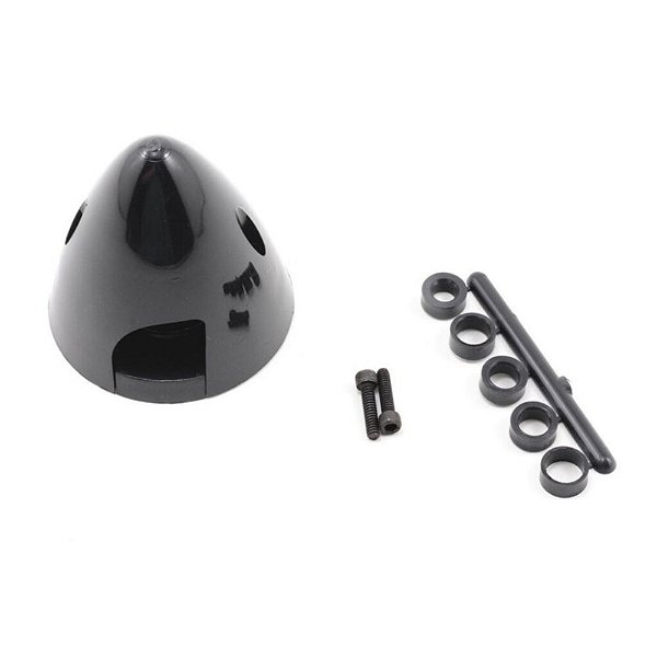 Spinner Du-Bro 2 pol Preto 2 Pás DUB273 Aeromodelo Cone